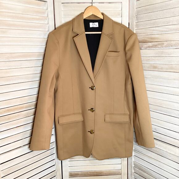 Sir Andre Oversized Heavy Cotton Blend Blazer Jacket Camel Tan 1 S $525 - Picture 6 of 12